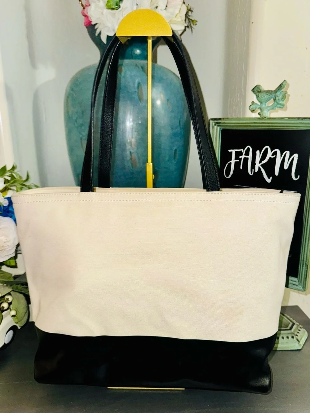 Kate Spade Imagination Monsters Party Francis Tote whimsical collectible - EUC